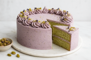The Magic Behind Our Pistachio Lavender Cake: A Calm, Elevated Delight